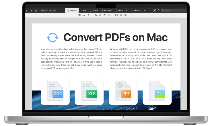 Convert anything to and from PDF on Mac