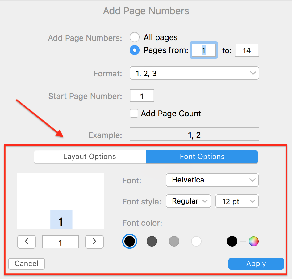 adding page numbers to pdf using adobe acrobat pro for mac