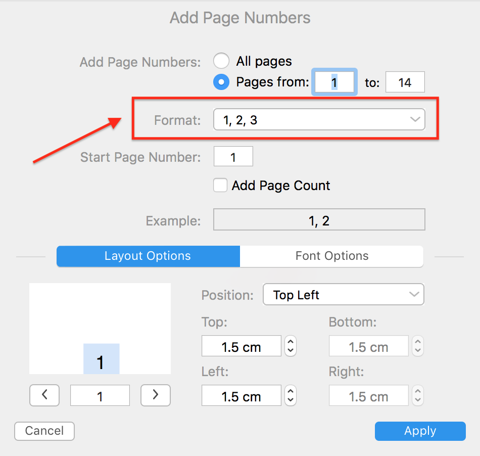 remove the page number from the first page word for mac