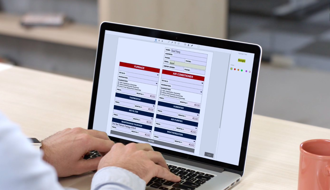 how to fill form online