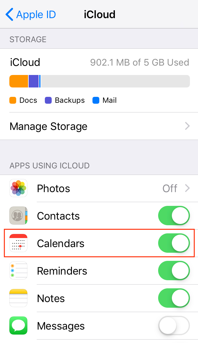 how to sync mac and iphone calendars