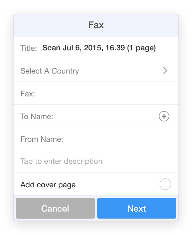 Iphone から Fax Iphone からファックスを送信 書類を Fax で送信する方法