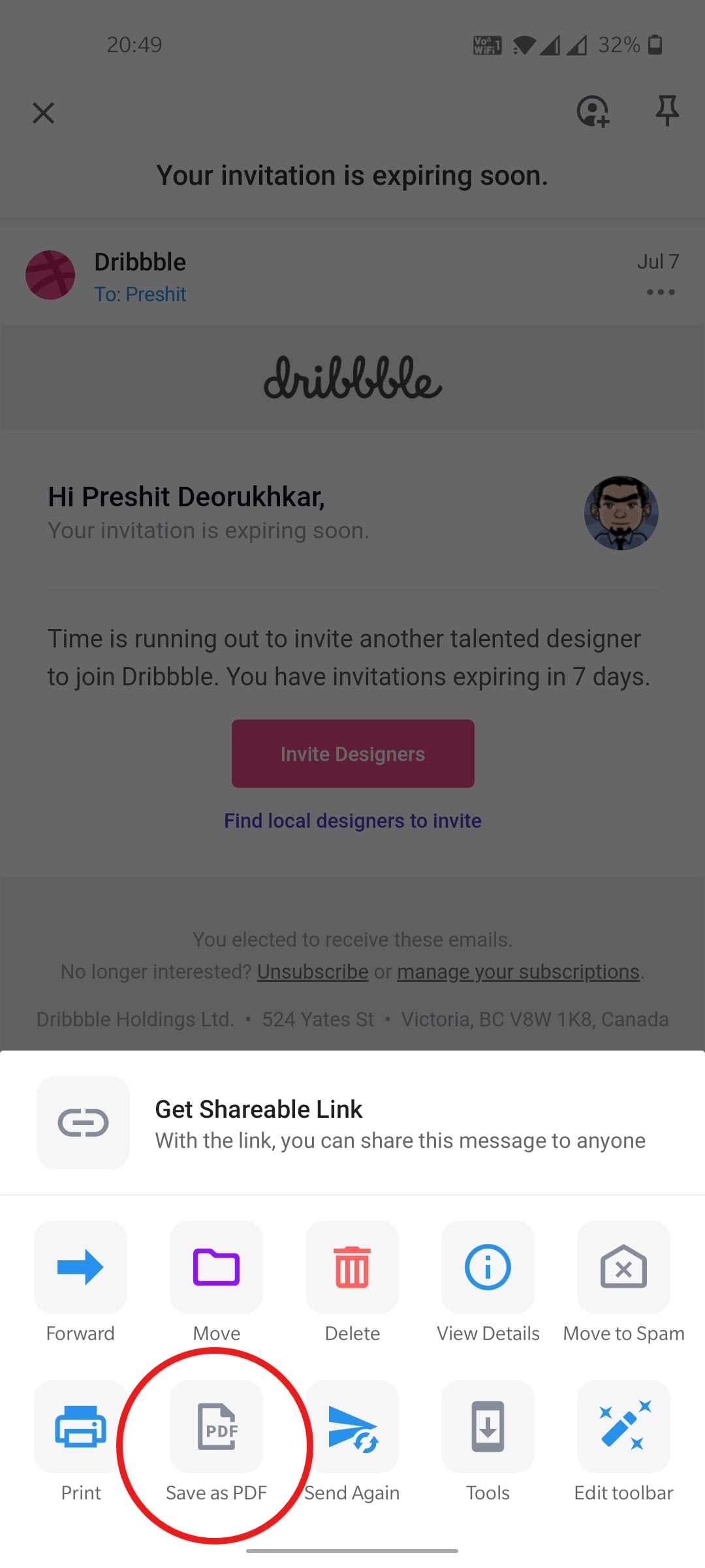 How To Save An Email As A PDF Save Outlook Email As PDF
