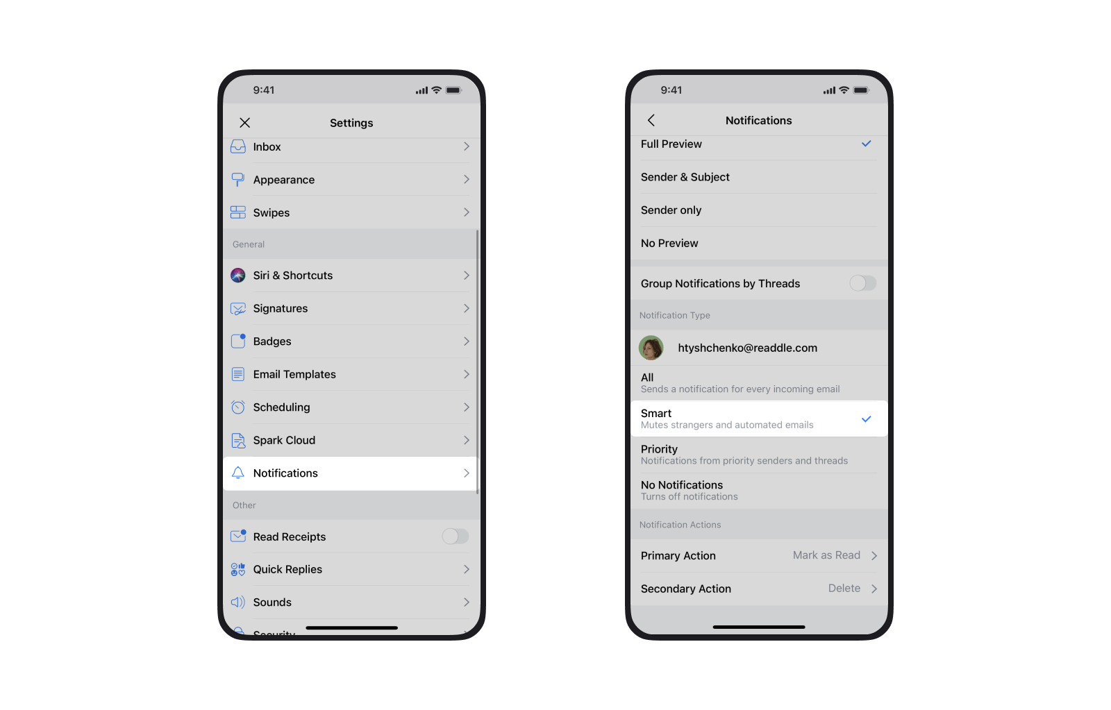 IOS Spark Mail App IOS Spark Mail App