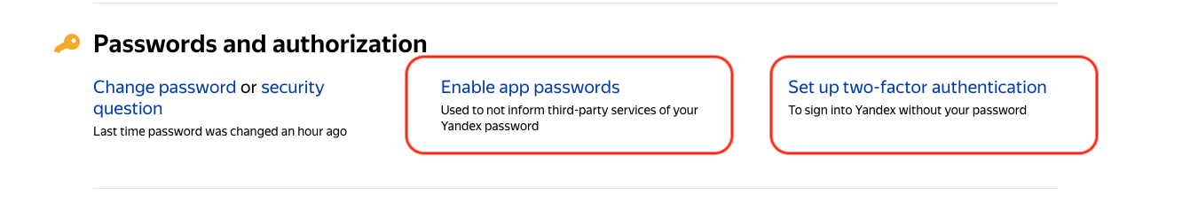 Yandex account